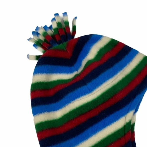 GAP EUC BOYS BLUE RED FLEECE HAT WINTER FALL BOYS HATS WINTER SIZE 12 18 MONTHS - Picture 5 of 6